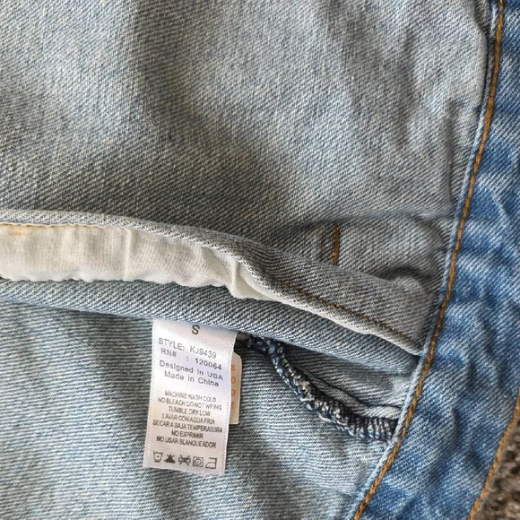 Mono B Blue Distressed Jean Jacket - Picture 3 of 11